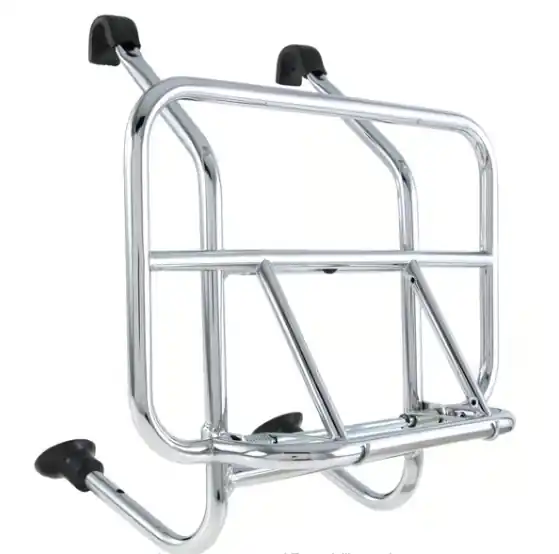 PORTAPACCHI ANTERIORE CROMATO CON RIBALTINA PIAGGIO VESPA T5 PX 125 150 200 Ordina Subito