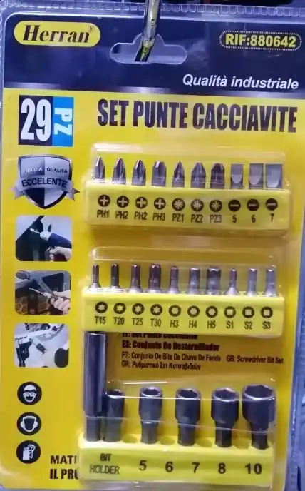 SET PUNTE CACCIAVITE Offerta Lampo