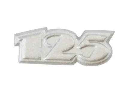 577522 ADESIVO LOGO CILINDRATA 125 ORIGINALE PIAGGIO BEVERLY 125 Compra Oggi Stesso