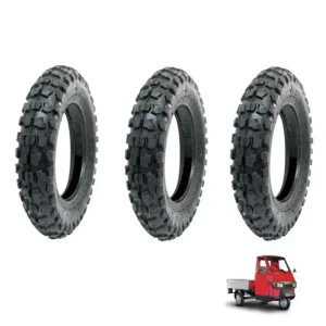 KIT DA TRE COPERTONI PNEUMATICI 3.50-10 6PR 51J CROSS TASSELLATA PIAGGIO APE 50 Offerta Del Giorno