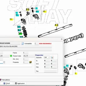1390187105000 ALBERO VALVOLA BILANCIERE PIAGGIO PORTER 1300C 16V USATO Offerta Limitata